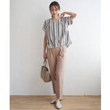 マルチストライプ半袖ブラウス | ikka  | 詳細画像4