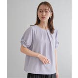 ドライタッチ袖リボンブラウス | ikka  | 詳細画像1 