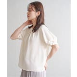 ドライタッチ袖リボンブラウス | ikka  | 詳細画像6 