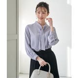 ボータイデザインブラウス | ikka  | 詳細画像1 