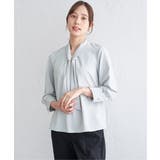 ミントグリーン | 3WAYボウタイ付きブラウス | ikka 