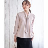 グレージュ | 3WAYボウタイ付きブラウス | ikka 