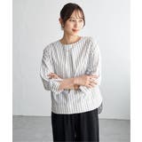 オフホワイト | 2WAY袖リボンブラウス | ikka 