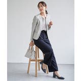 【洗濯機で洗える／セットアップ対応】ウォッシャブルワイドパンツ | ikka  | 詳細画像9 