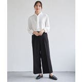 【洗濯機で洗える／セットアップ対応】ウォッシャブルワイドパンツ | ikka  | 詳細画像14 