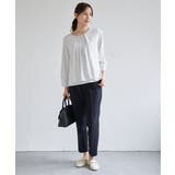 【洗濯機で洗える／セットアップ対応】ウォッシャブルテーパードパンツ | ikka  | 詳細画像15 