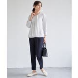 【洗濯機で洗える／セットアップ対応】ウォッシャブルテーパードパンツ | ikka  | 詳細画像16 