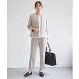 【洗濯機で洗える／セットアップ対応】ウォッシャブルテーパードパンツ | ikka  | 詳細画像19 