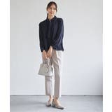 【洗濯機で洗える／セットアップ対応】ウォッシャブルテーパードパンツ | ikka  | 詳細画像24 