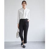 【洗濯機で洗える／セットアップ対応】ウォッシャブルテーパードパンツ | ikka  | 詳細画像6 