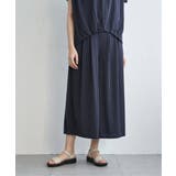 ネイビーブルー | 【セットアップ対応】GOKU楽冷感スリットガウチョ | ikka 