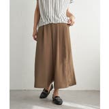 モカ | 冷感さらさらジョーゼットパンツ | ikka
