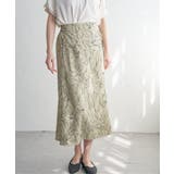 リネンライクラップスカート | ikka  | 詳細画像1