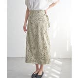 リネンライクラップスカート | ikka  | 詳細画像2