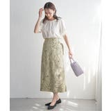 リネンライクラップスカート | ikka  | 詳細画像3