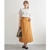 バックル付きラップ風スカート | ikka  | 詳細画像12 