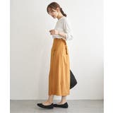 バックル付きラップ風スカート | ikka  | 詳細画像14 