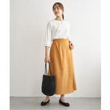 バックル付きラップ風スカート | ikka  | 詳細画像15 