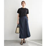 バックル付きラップ風スカート | ikka  | 詳細画像19 