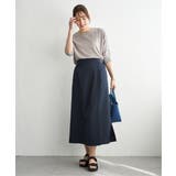 バックル付きラップ風スカート | ikka  | 詳細画像23 