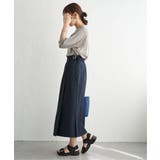 バックル付きラップ風スカート | ikka  | 詳細画像24 