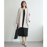 【フォーマル対応】カットジョーゼットウエストタブワンピース | ikka  | 詳細画像11 