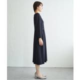 【フォーマル対応】カットジョーゼットウエストタブワンピース | ikka  | 詳細画像13 