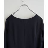 【フォーマル対応】カットジョーゼットウエストタブワンピース | ikka  | 詳細画像22 