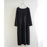 【フォーマル対応】カットジョーゼットウエストタブワンピース | ikka  | 詳細画像25 