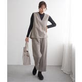 モカ | 【2点セット】GOKU楽ペプラムジレセット | ikka