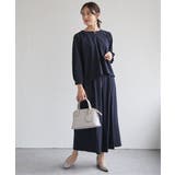 【フォーマル対応／2点セット】GOKU楽 長袖フレアセット | ikka  | 詳細画像12 