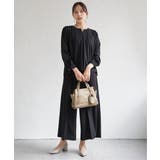 【フォーマル対応／2点セット】GOKU楽 長袖フレアセット | ikka  | 詳細画像2 