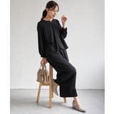 【フォーマル対応／2点セット】GOKU楽 長袖フレアセット | ikka  | 詳細画像4 