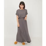 チャコール | リボンツカイワンピース | ikka