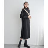 タートルニットスリットワンピース | ikka  | 詳細画像11