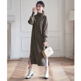 タートルニットスリットワンピース | ikka  | 詳細画像2