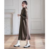 タートルニットスリットワンピース | ikka  | 詳細画像3