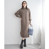 タートルニットスリットワンピース | ikka  | 詳細画像6