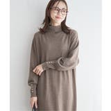 タートルニットスリットワンピース | ikka  | 詳細画像7