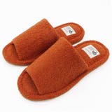 オレンジ | yori パイル外縫いスリッパ L | ikka 