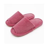 ピンク | マイクロファイバー外縫いスリッパ | ikka