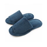 ネイビー | マイクロファイバー外縫いスリッパ | ikka