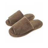 ブラウン | マイクロファイバー外縫いスリッパ | ikka