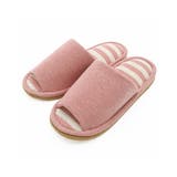 ピンク | ウォッシャブルボーダースリッパ | ikka