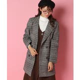 グレンチェックWコート | Candy Beans | 詳細画像4 