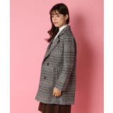 グレンチェックWコート | Candy Beans | 詳細画像7 