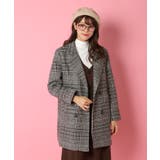 グレンチェックWコート | Candy Beans | 詳細画像1 