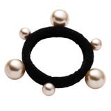 Cタイプ | ヘアゴム パール ランダム | CREAM-DOT