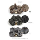 チェック柄 リボン シュシュ | CREAM-DOT | 詳細画像3 