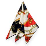Eタイプ:オレンジ | きれい色スカーフ バッグ 正方形 | CREAM-DOT
